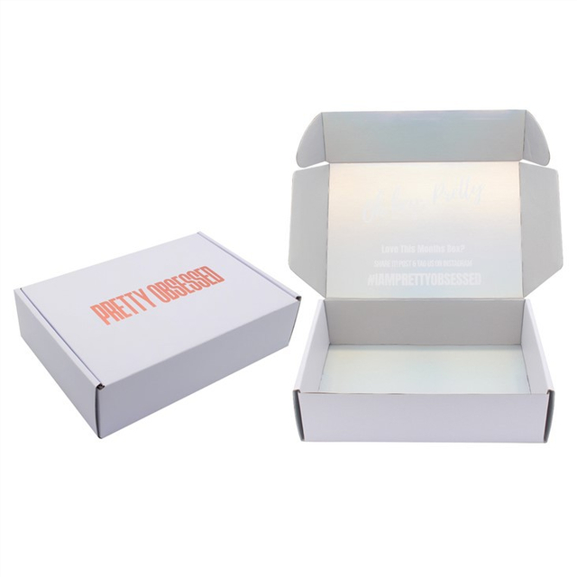 Personalised Mailer Shipping Boxes White