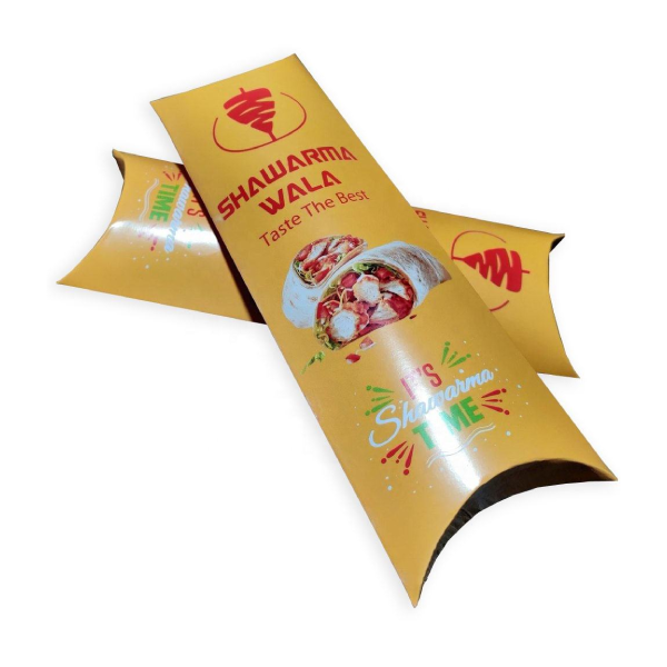 Custom Logo Tear Off Design Food Pillow Packaging Boxes