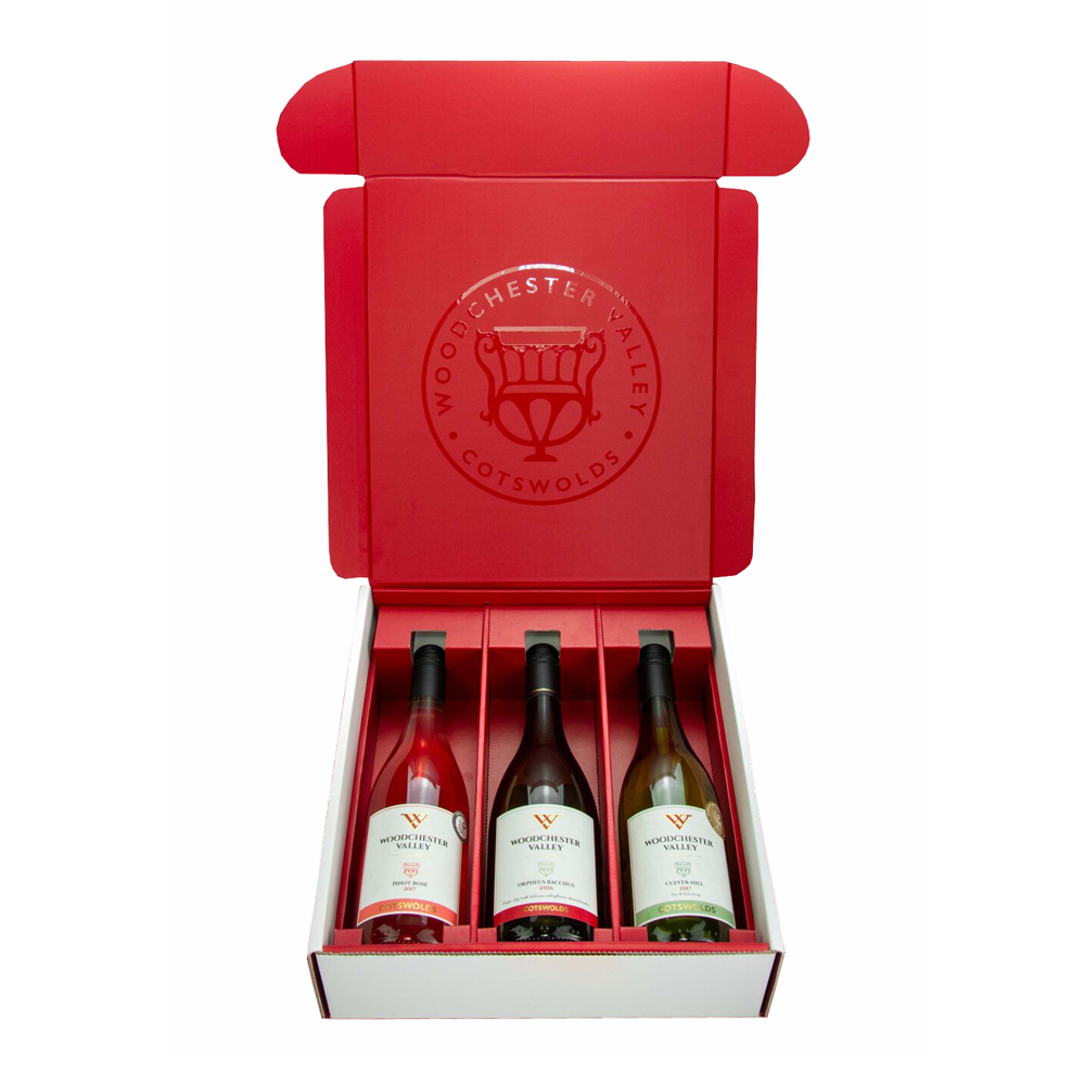 Custom Corrugated Cardboard Red Wine Gift Shipping Packaging Boxes