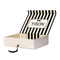 Black White Striped Box