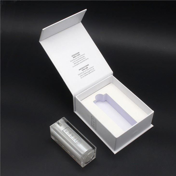 White Silver Foil Eye Cream Packaging Box