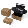 Custom Printed Ecommerce Corrugated Paper Boxes Recycled Cardboard Zipper Tear Strip Mailer Packaging Shipping Box