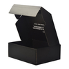 Customized Black Shipping Boxes with Zipper Strip