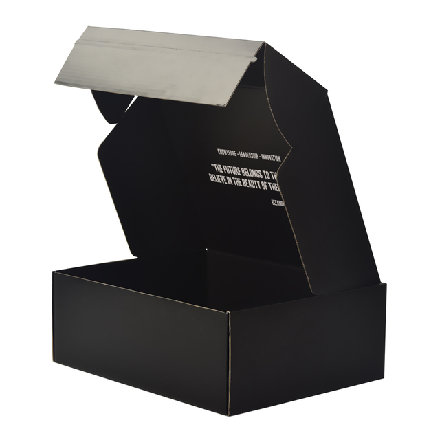 Customized Black Shipping Boxes with Zipper Strip