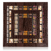 Crocodile Print Chocolate Paper Box with Window