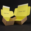 Custom Kraft Peel‑and‑Seal Mailer Box with Printed Red Interior for Handbag Packaging