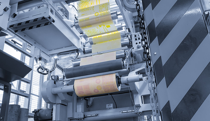 5.Gravure Printing(A printing plate with micro-cavaties is used to transfer designs on paper and plastic for high-quality prints.)