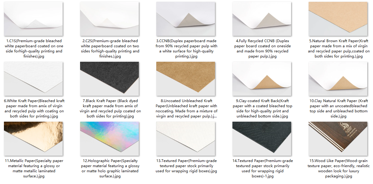 Common Raw Paper Materials for Export Printed Packaging